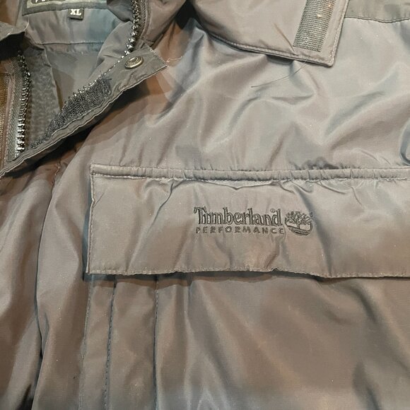 Vintage Y2K Timberland Performance PRO Down Puffer Jacket Parka Black XL - Picture 4 of 12